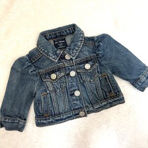GAP Disney Baby Girls' Denim Jacket - Blue